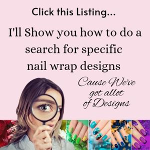 How to search specific nail wrap designs